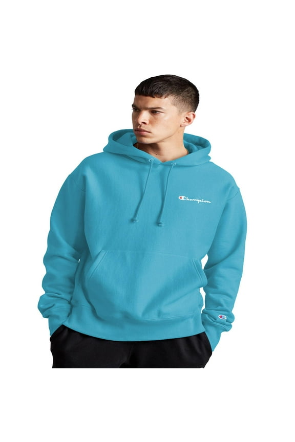 Reverse Weave Fleece Men's Pullover Hoodie Blue Horizon GF68-YO6819 QQC