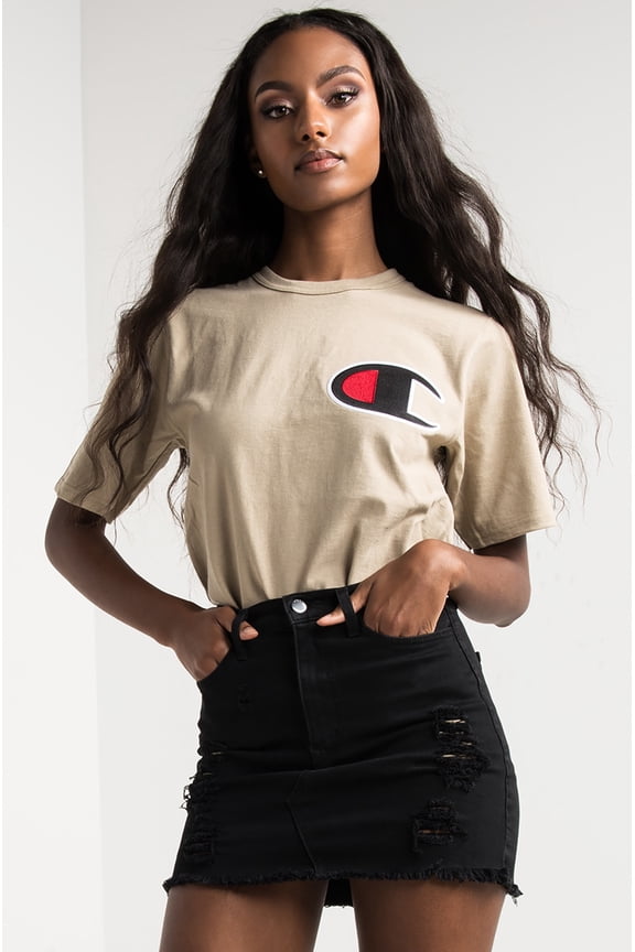 CHAMPION Unisex Patch Big C Logo Tee