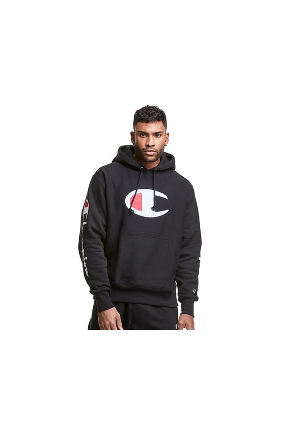 Rw Big C Po Hoodie Mens Active Hoodies Size S, Color: Black/Black