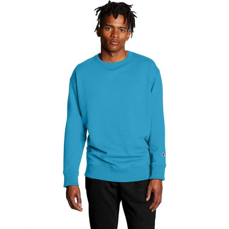 Champion B21284266 Powerblend Crewneck Sweatshirt Blue Lagoon Extra Large Walmart