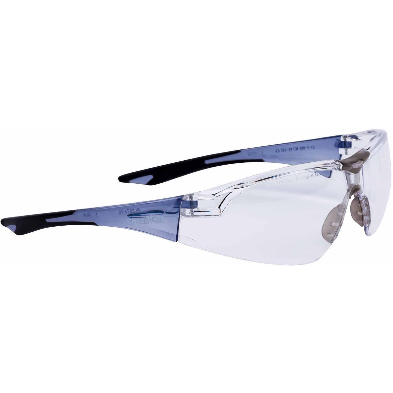 Champion Shooting UVA Glasses, Protective Eyewear, Clear Blue