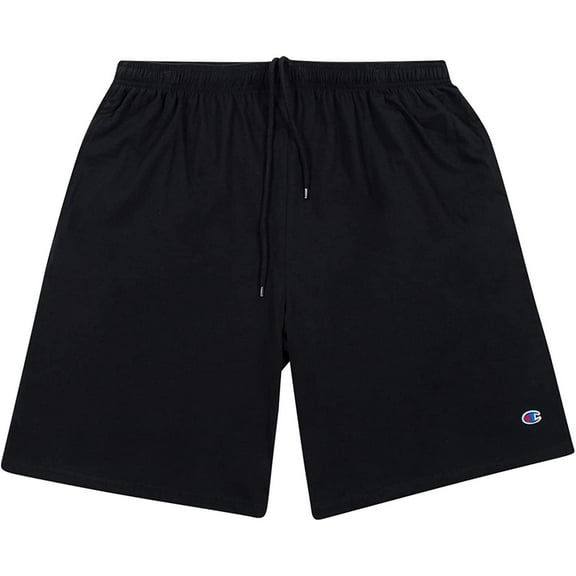 Champion Big and Tall Shorts for Men - Athletic Fit Jersey Shorts Black 4X