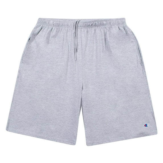 Champion Big and Tall Shorts for Men - Athletic Fit Jersey Shorts Heather Grey 1X