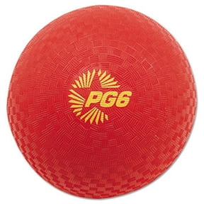 Champion Sport Playground Ball, 6'' Diameter, Red