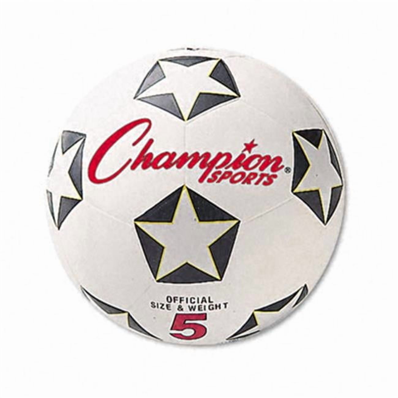 Champion Sport  Soccer Ball  Rubber/Nylon  6    White/Black