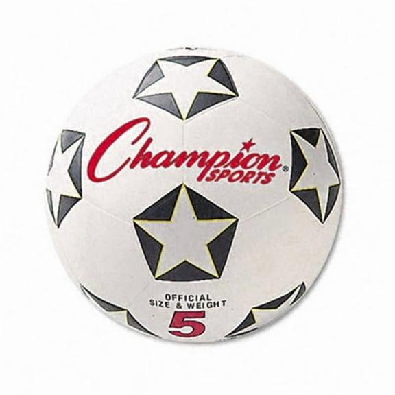 Champion Sport  Soccer Ball  Rubber/Nylon  6    White/Black