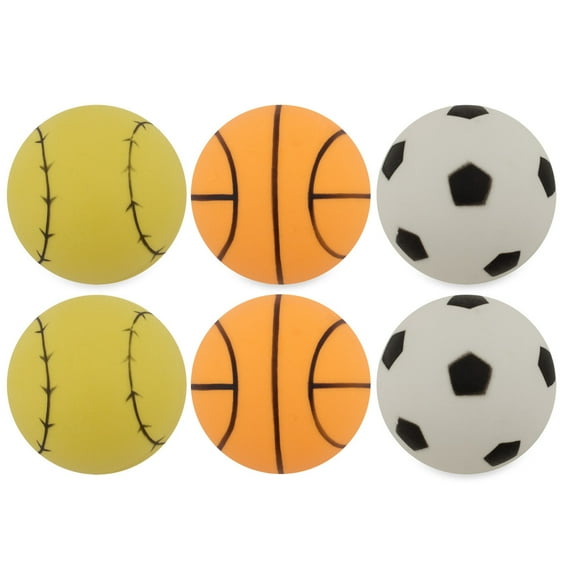 Champion Sports 1 Star Table Tennis Ball Pack - Sport Theme Ping Pong Balls, Set of 6, with 40mm Seamless Design - Recreation Table Tennis Equipment, Accessories