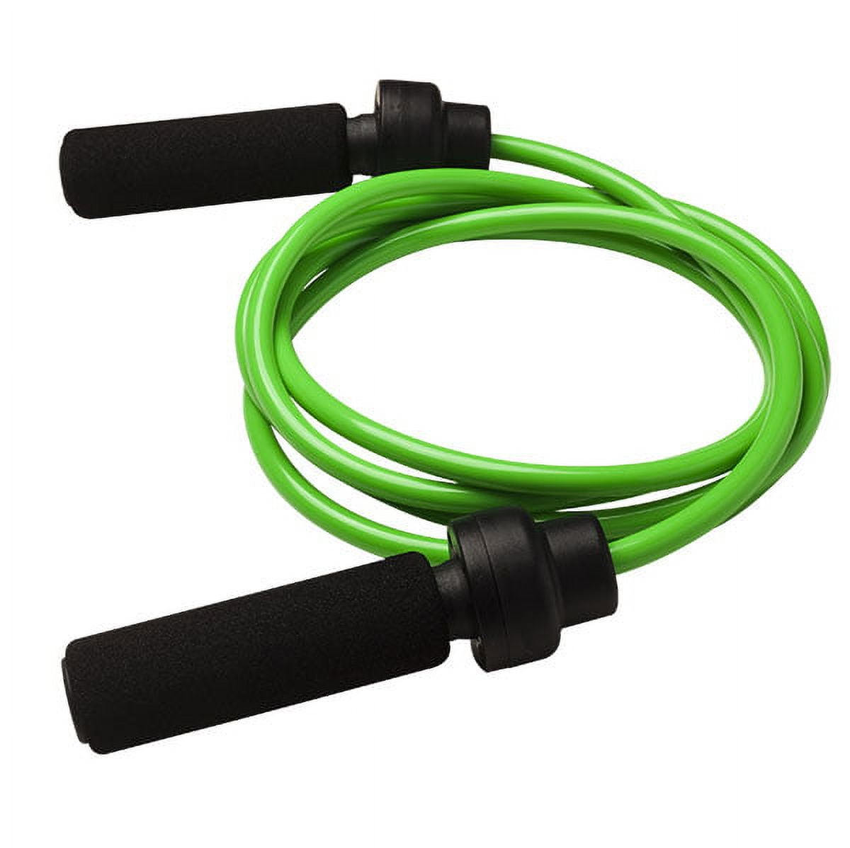 Champion Sports 3 lb Weighted Rubber Jump Rope 9 ft Fitness Jump
