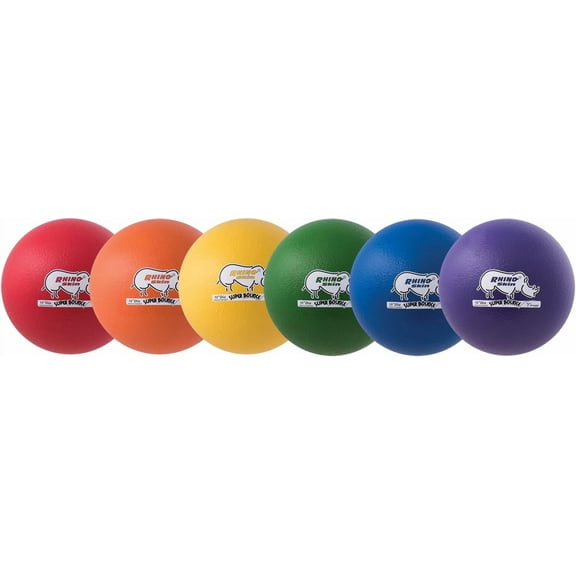Champion Sports 10 Inch Rhino Skin Super High Bounce Special Dodgeball Set