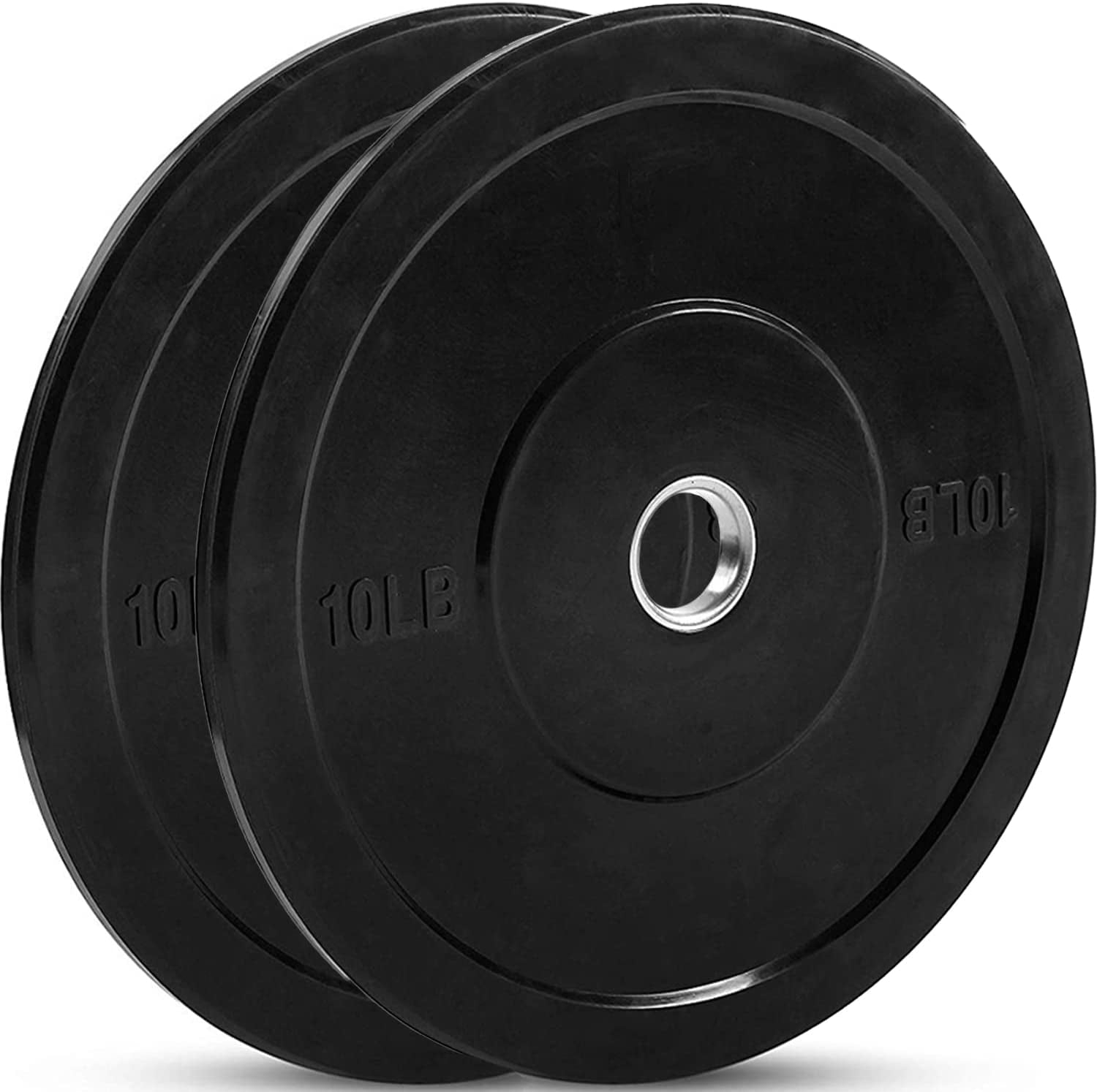 JFIT Olympic Bumper Weighted Plate 2”, Set of 2 Plates, 10 LB Pair