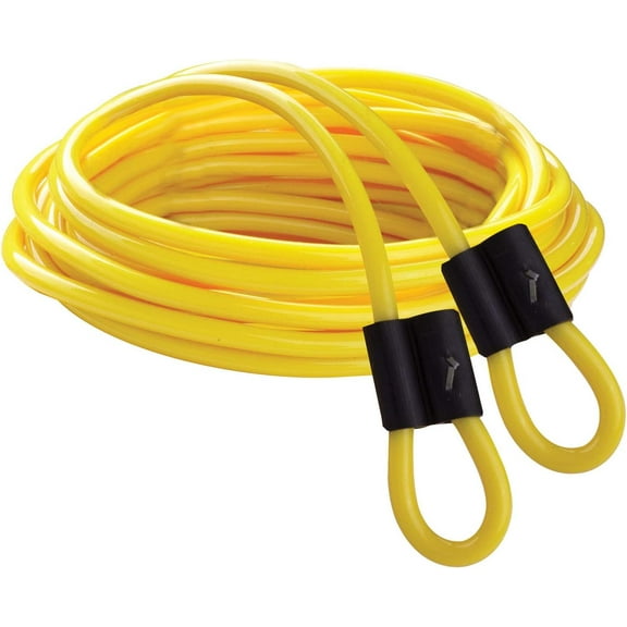 Champion Sports DD Series Double Dutch Licorice Jump Ropes - Yellow, 12-Feet (Set)