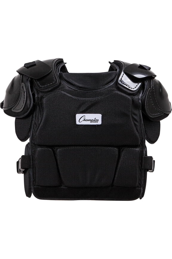 Low Rebound Foam Professional Model Chest Protector - 12" - Black