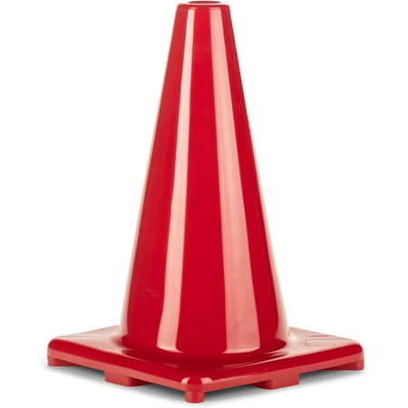 Champion Sports High Visibility Flexible Viny Cone for Athletics and Social Distancing, Red, 12 Inch