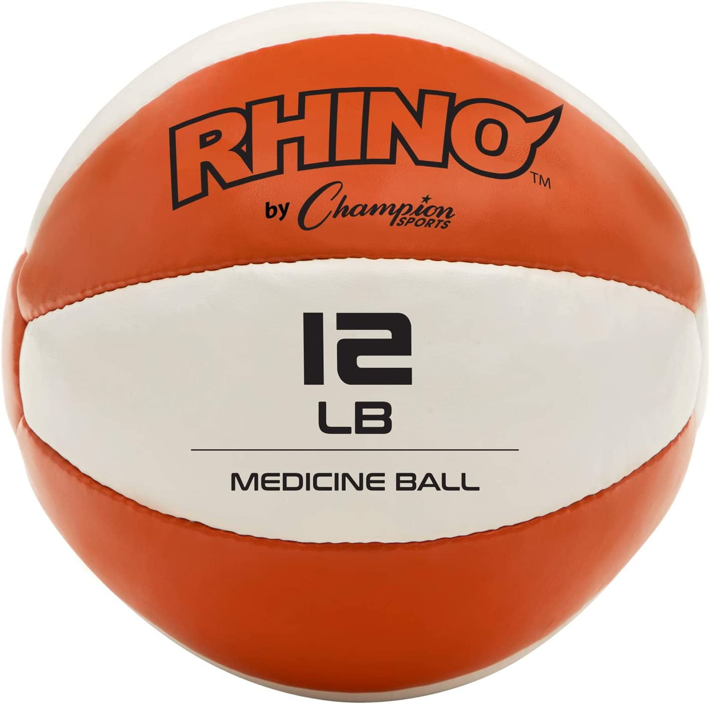 Champion Sports Exercise Medicine Balls, 11-12 lbs, Leather with No-Slip Grip - Weighted Med Ball Set for Weight Training, Stability, Plyometrics, Cross Training, Core Strength - Heavy Workout Ball