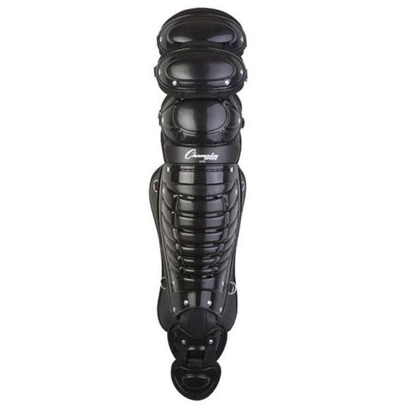 Champion Sports  16.5 in. Pro Adult Triple Knee Shinguard, Black