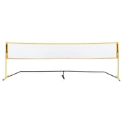 Champion Sports Adjustable Racquet Sport Net Portable 18 Foot Racket Sport Game Net for Volleyball, Tennis, Pickleball, and Badminton - Yellow