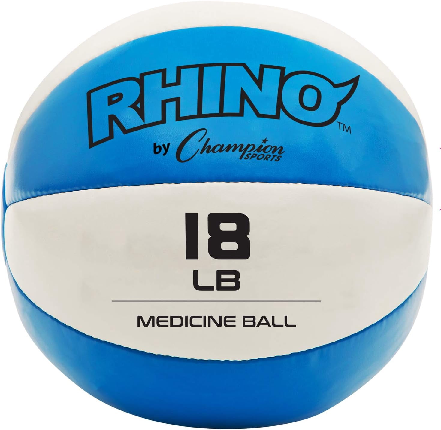 Champion Sports Exercise Medicine Balls, 17-18 lbs, Leather with No-Slip Grip - Weighted Med Ball Set for Weight Training, Stability, Plyometrics, Cross Training, Core Strength - Heavy Workout Ball