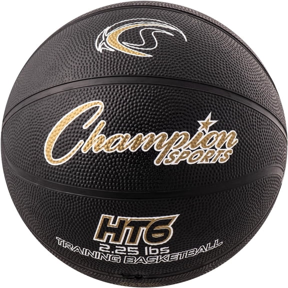 Champion Sports Weighted Basketball Trainer, Intermediate (Size 6 - 28.5") - 2.25 lbs , Black