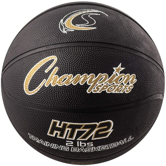 Champion Sports Weighted Basketball Trainer, Official (Size 7 - 29.5") - 2 lbs , Black