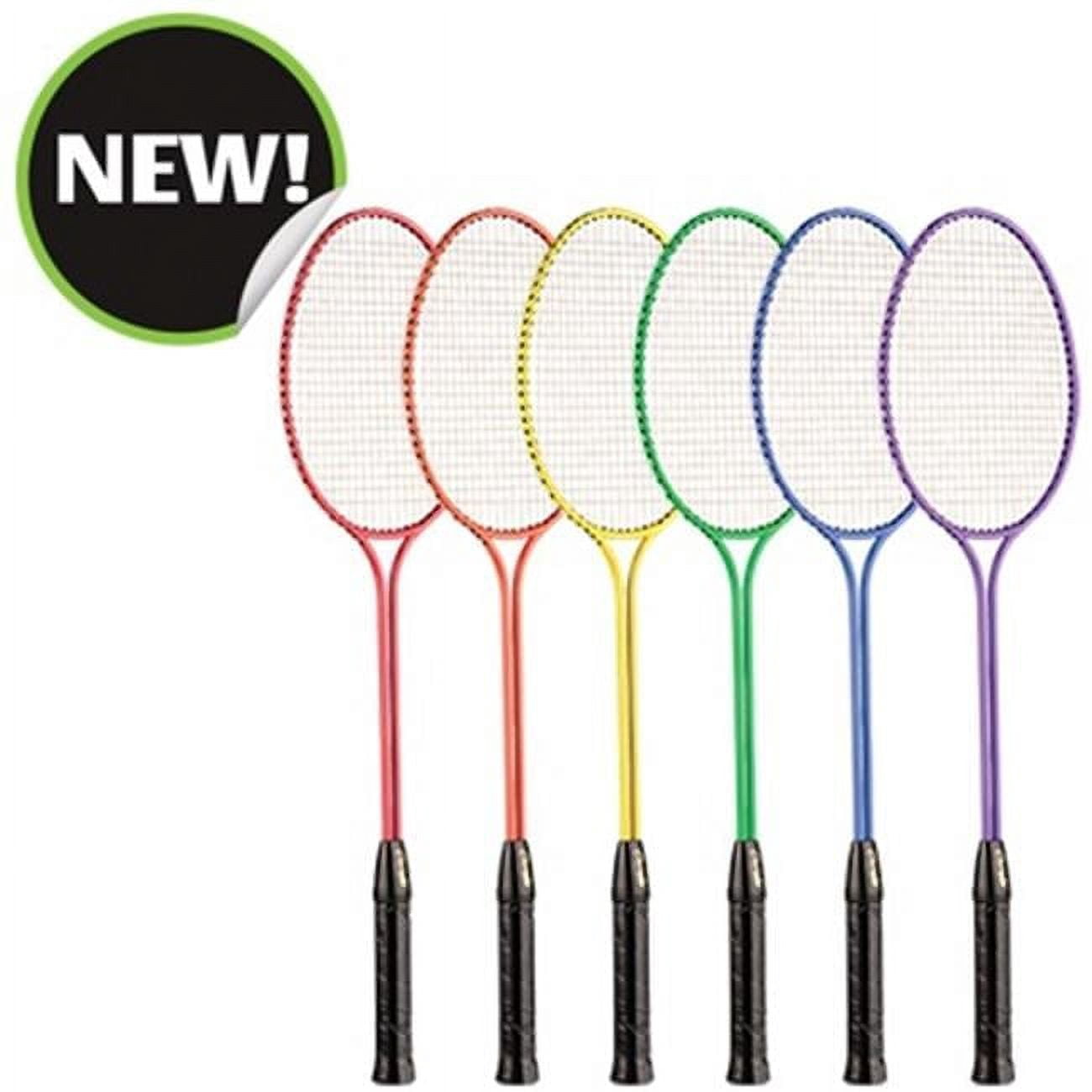 Assorted Rackets Champion Sports 26 x 8 x 1 in. All Steel Frame Badminton Racket ...