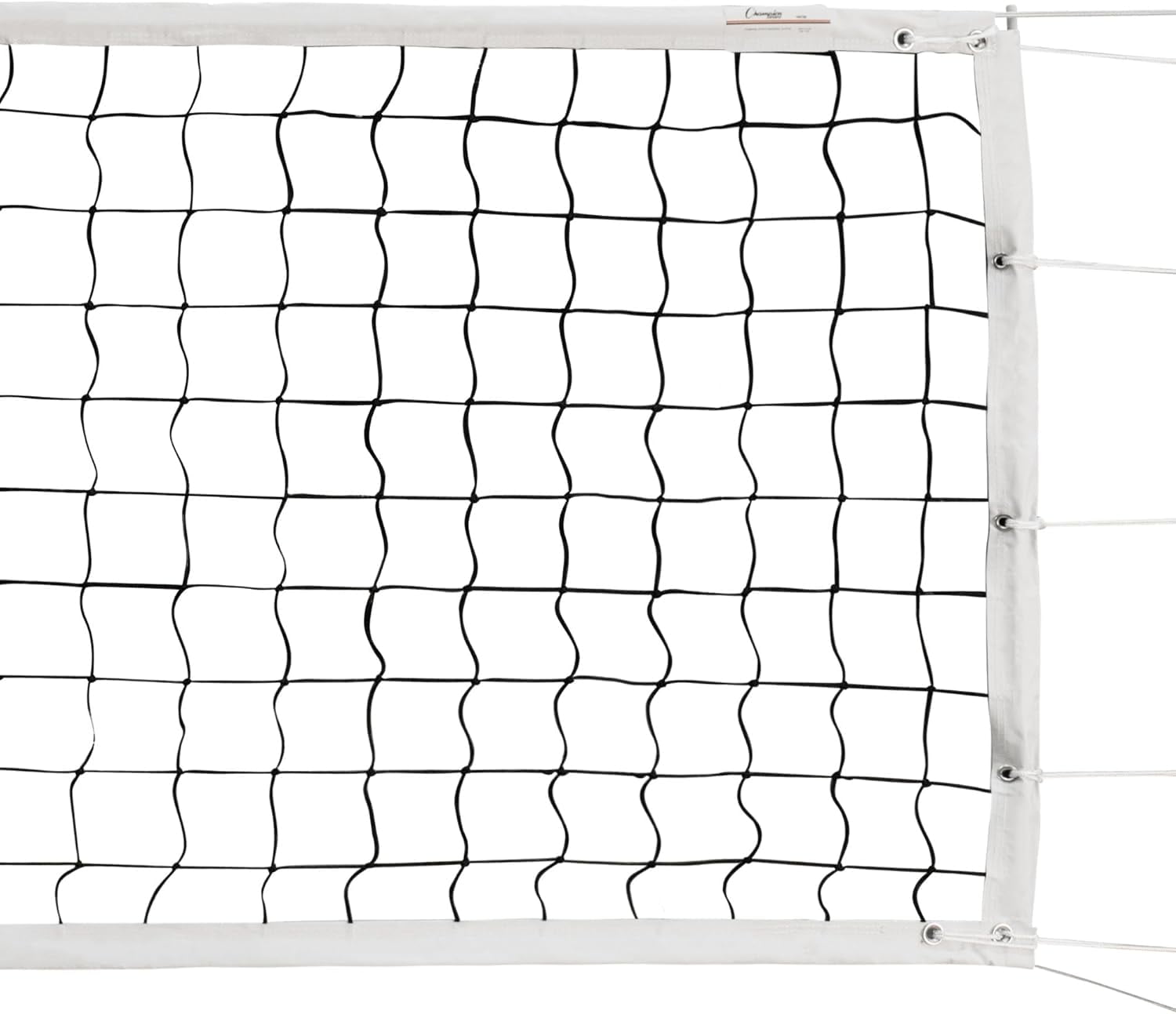 Champion Sports VN600 Official Tournament and Olympic Sized Volleyball Nets, Tournament (32' x 3'),Black/White