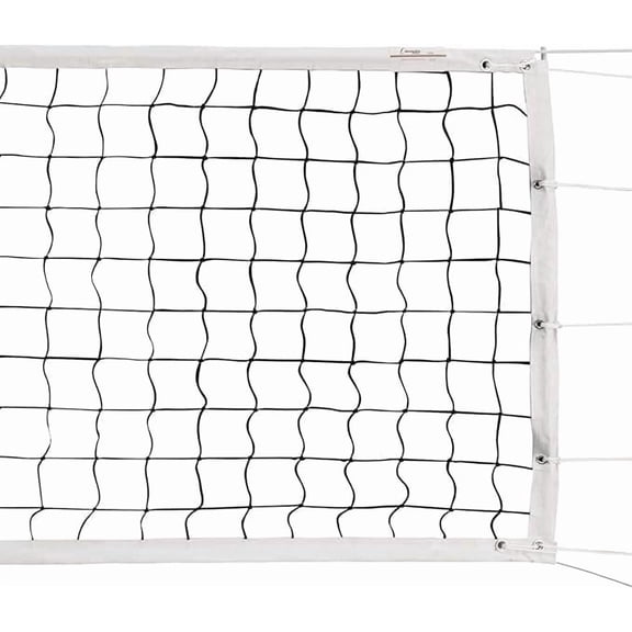 Champion Sports Official Volleyball Net Set, Olympic-Sized 32 x 3  feet, 3mm Nylon Netting, for Tournament Play - Durable, Professional Volleyball Nets - Premium Training Equipment