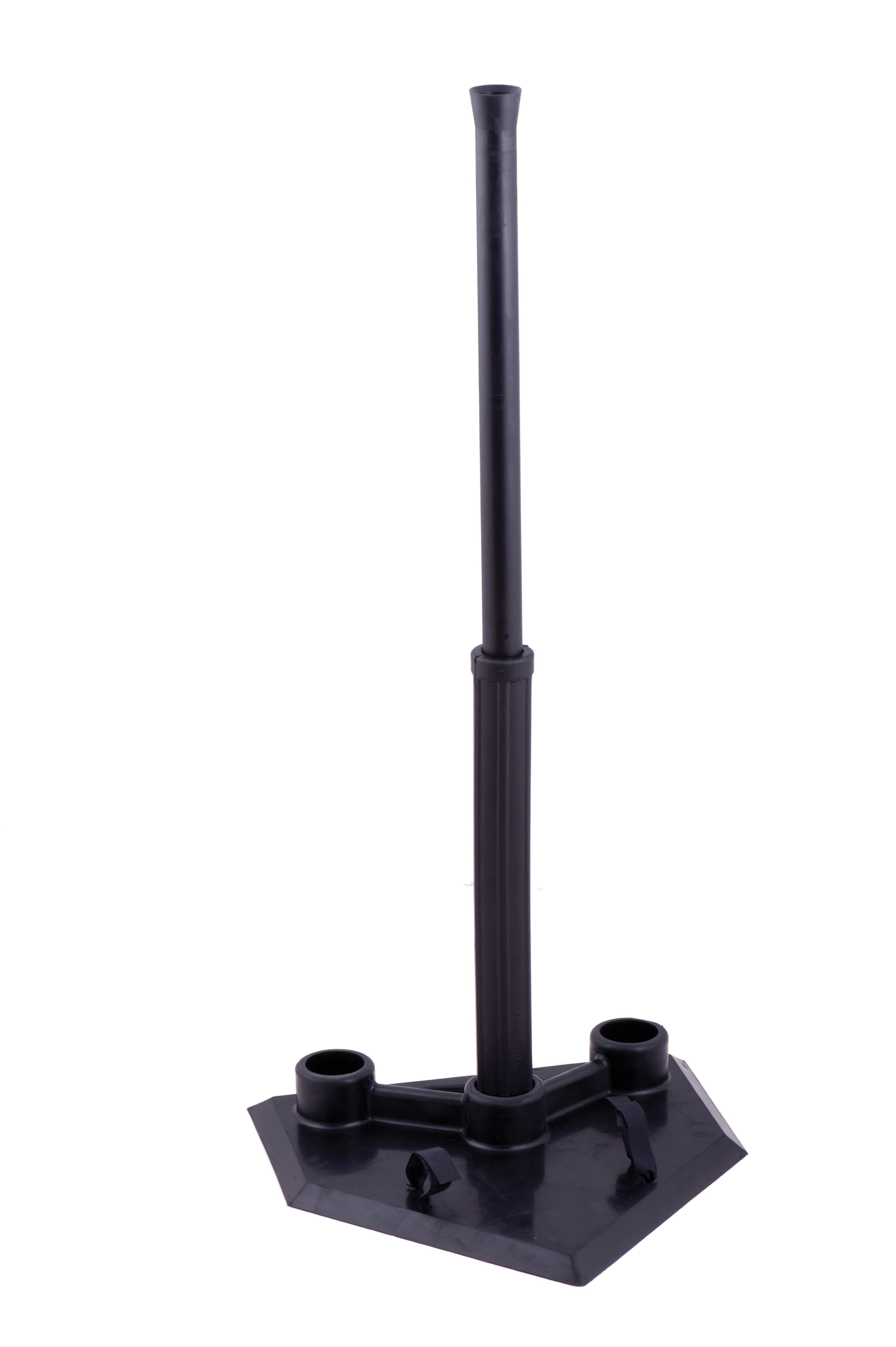 Champion Sports 3-Position Batting Tee - Mounted Adjustable Telescopic Batting Tee With 3 Hitting Zones