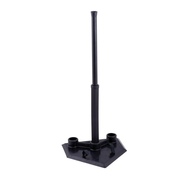 Champion Sports 3-Position Batting Tee - Mounted Adjustable Telescopic Batting Tee With 3 Hitting Zones
