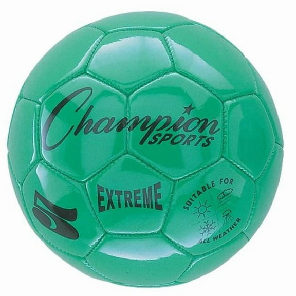 Champion Sports 3 Size Extreme Series Soccer Ball - Green