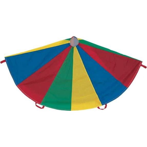 Champion Sports Multi-Colored Parachute, 30-Foot Diameter, Ripstop Nylon, Single Piece