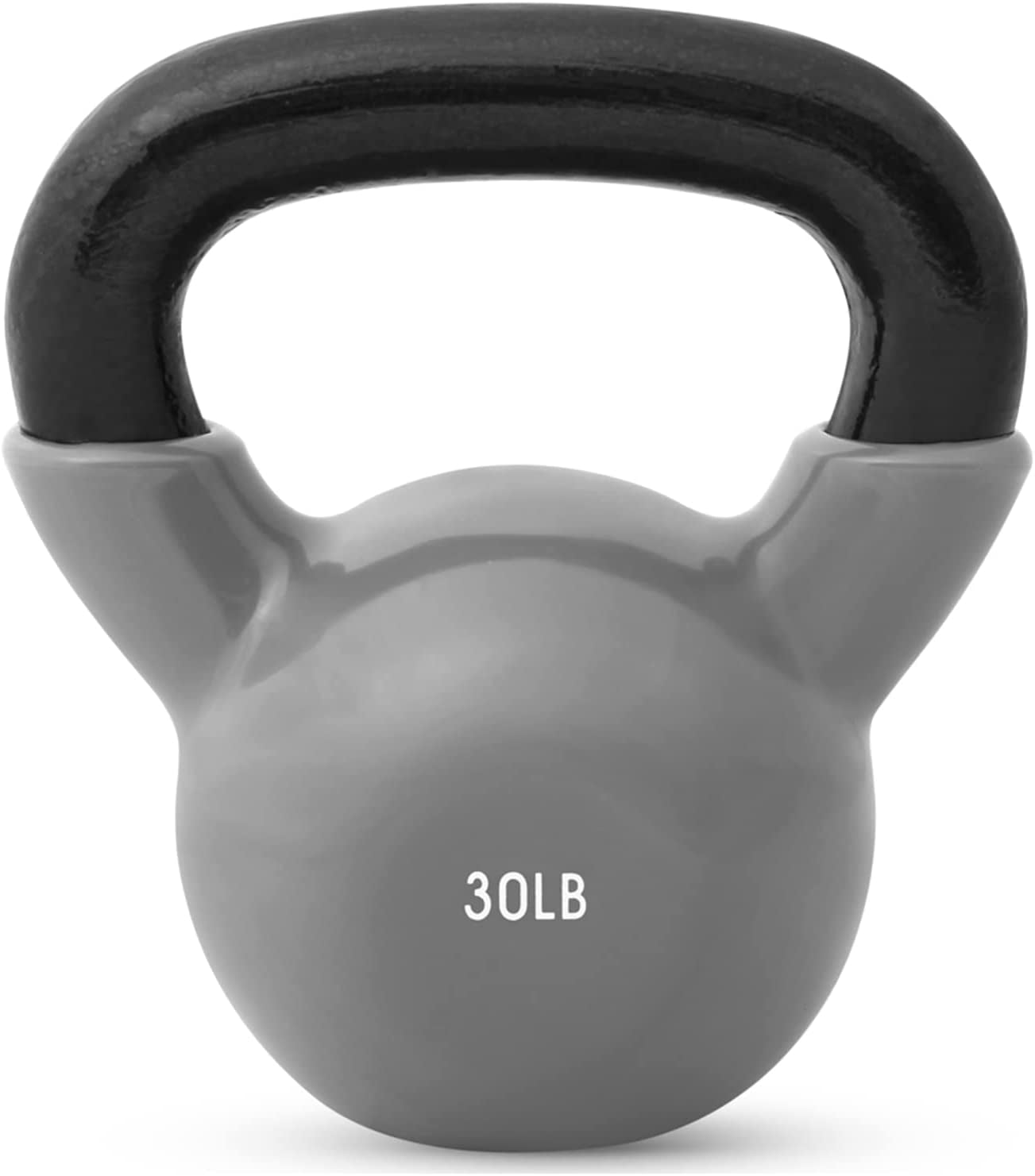 JFIT Kettlebell Weights Vinyl Coated Iron, 30 LB