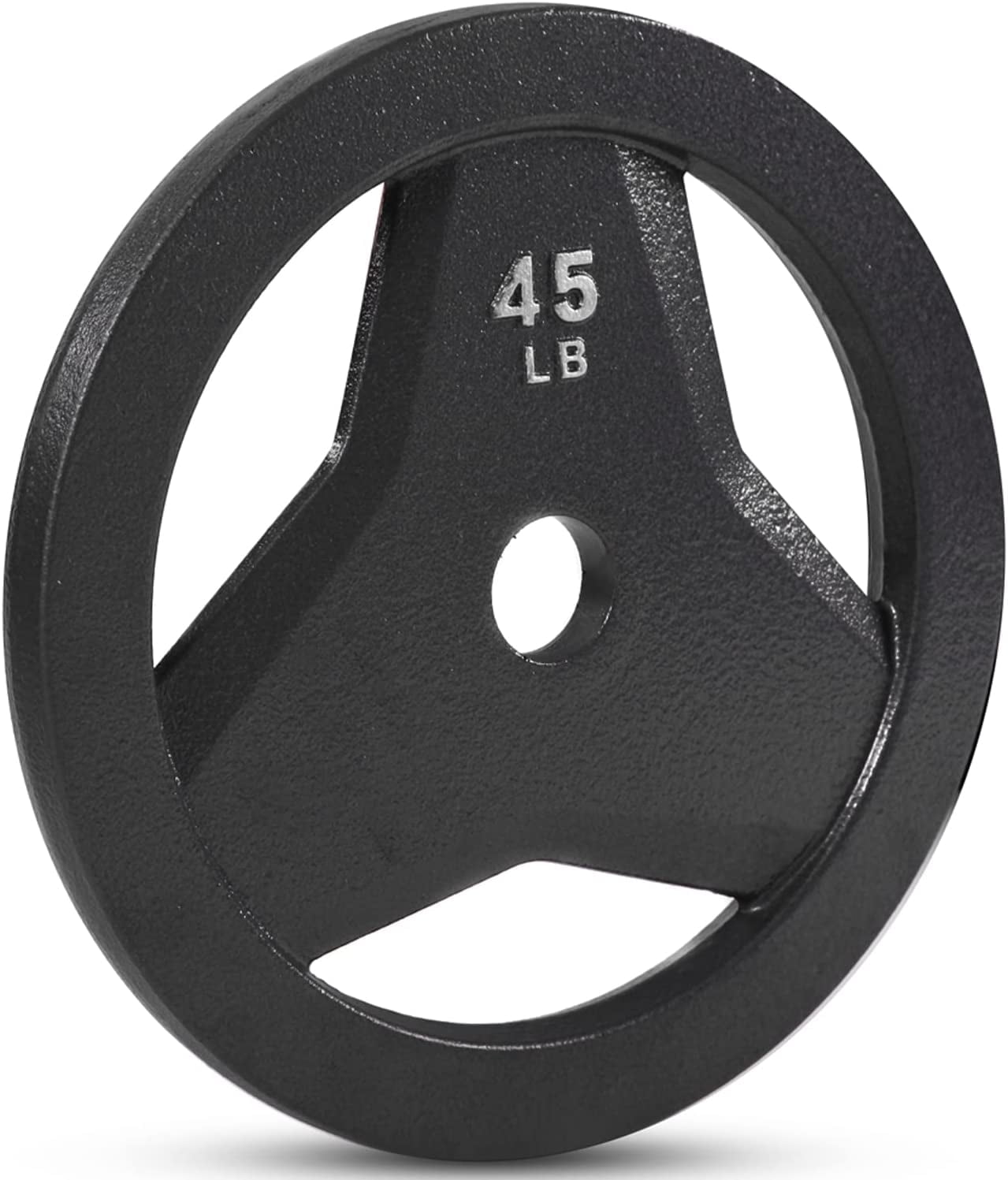 JFIT 2" Olympic Weighted Plates – Cast Iron Grip Plates & Rubber Bumper Plates for Strength Training, Weightlifting & Home Gym Barbells