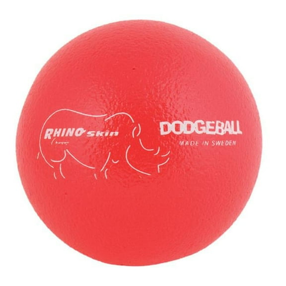 Champion Sports 6.3 in. Rhino Skin Ball, Neon Red