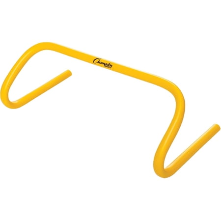 Champion Sports Speed Hurdle – 6", Yellow – Low-Profile Hurdle for Agility & Training