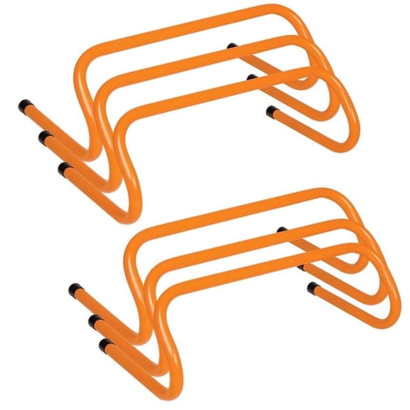 Champion Sports Weighted Training Hurdle Set, Yellow, 6 Inch