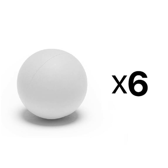 Champion Sports 6 PACK Official Size, SOFT Practice Lacrosse Training Balls (White)