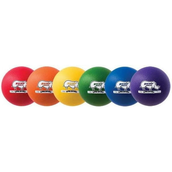 Champion Sports 7 Inch Rhino Skin Super High Bounce Dodgeball Set