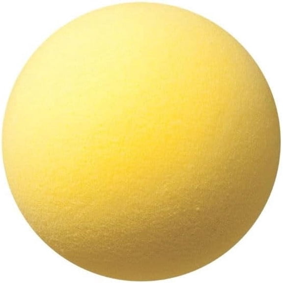 Champion Sports Uncoated Regular Density Foam Ball – 7 Inch, Yellow