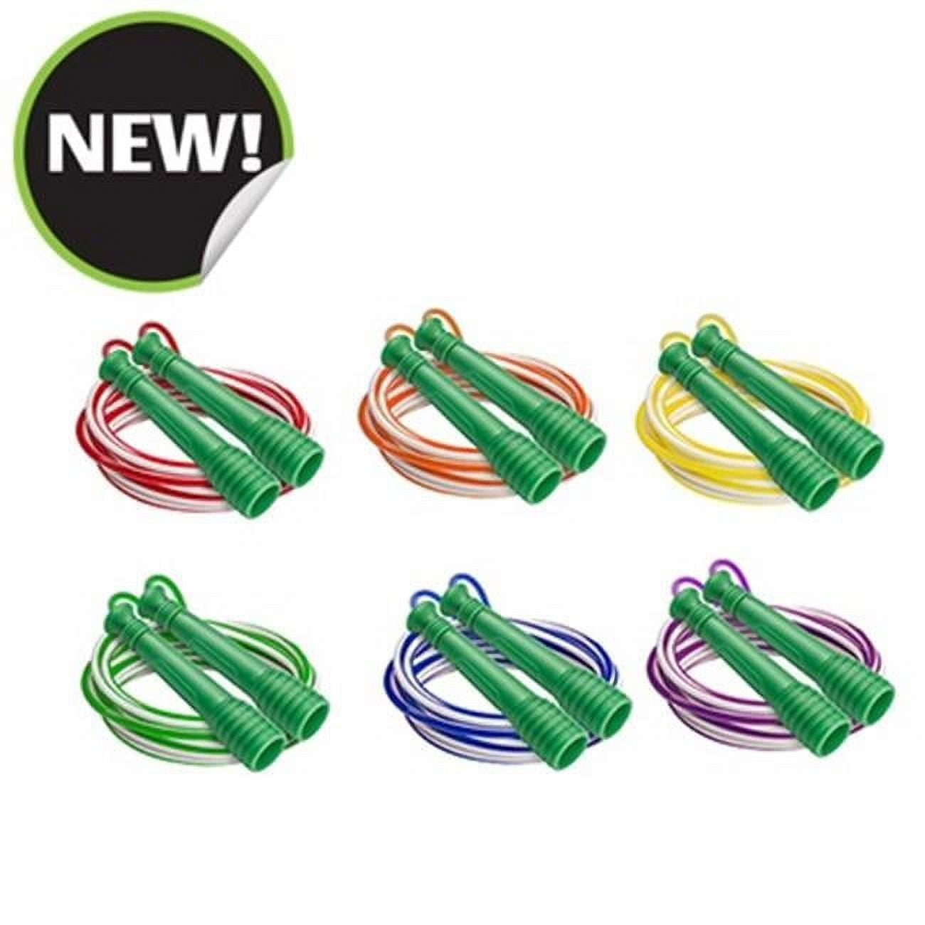 Champion Sports  8 ft. Deluxe XU Jump Rope with Yellow Handle - Set of 6