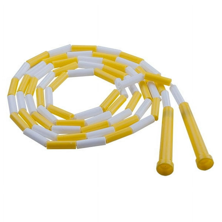 Champion Sports Segmented Plastic Jump Rope 8-Ft. Yellow/White