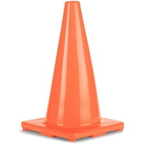 Champion Sports High Visibility Flexible Viny Cone for Athletics and Social Distancing, Orange, 9 Inch