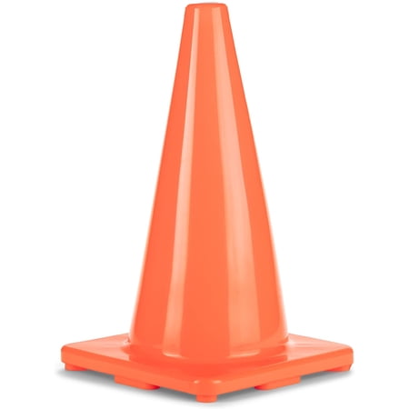 Champion Sports High Visibility Flexible Viny Cone for Athletics and Social Distancing, Orange, 9 Inch