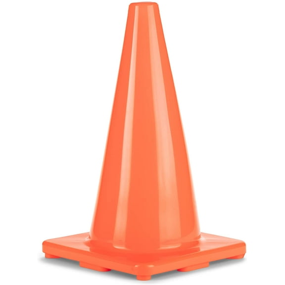 Champion Sports High Visibility Flexible Viny Cone for Athletics and Social Distancing, Orange, 9 Inch