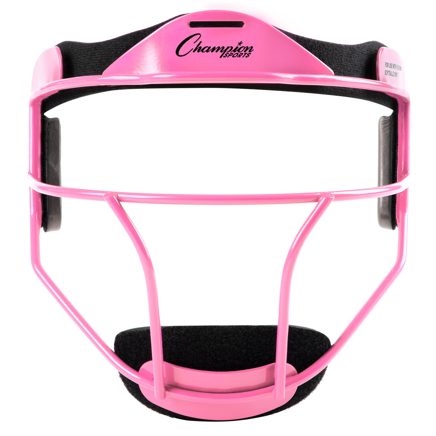 Champion Sports Adult Size Softball Face Mask Head Gear, Pink