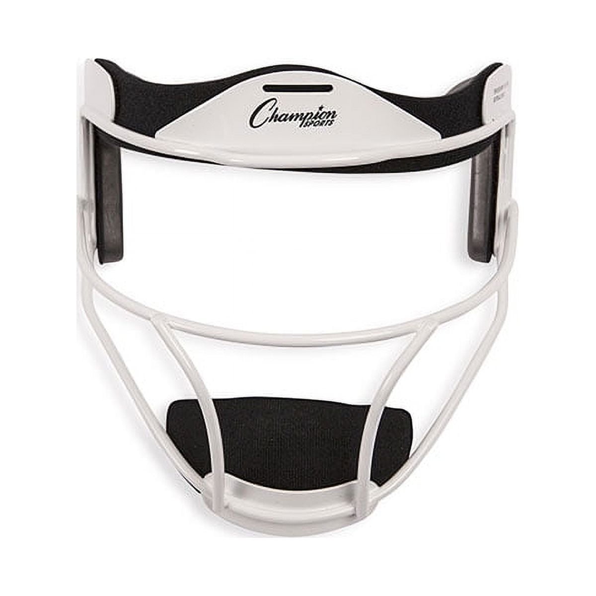 Champion Sports Adult Size Softball Face Mask Head Gear, White