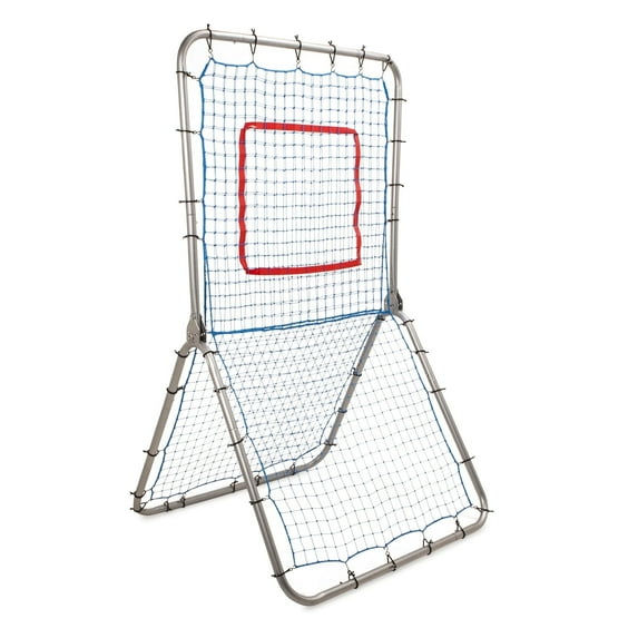 Champion Sports Rebound Pitchback Net - Adjustable Training Practice Rebounder Bounceback Pitchback Screen for Multi-Sport Training - Heavy-Duty Construction Pitchback Screen with Adjustable Angles