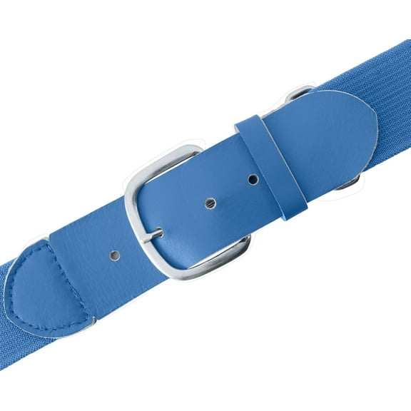 Champion Sports Baseball/Softball Uniform Belt - Comfort Stretch Fit Uniform Belt - Durable Syntex Tab - Adult: 22"-46" - Columbia Blue