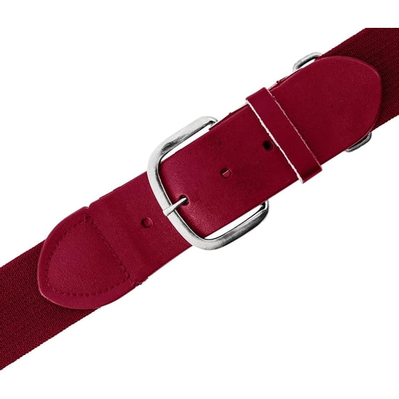 Champion Sports Baseball/Softball Uniform Belt - Comfort Stretch Fit Uniform Belt - Durable Syntex Tab - Adult: 22"-46" - Scarlet
