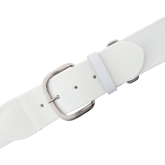 Champion Sports Comfort Stretch Fit Elastic Adult Baseball Belts White