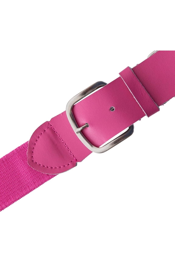 Baseball/Softball Uniform Belt - Comfort Stretch Fit Uniform Belt - Durable Syntex Tab - Youth: 18"-32" - Pink